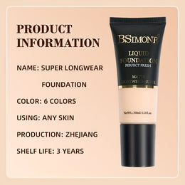 jkthpu-45 Bsimone 6 Color Foundation Set - Long Lasting