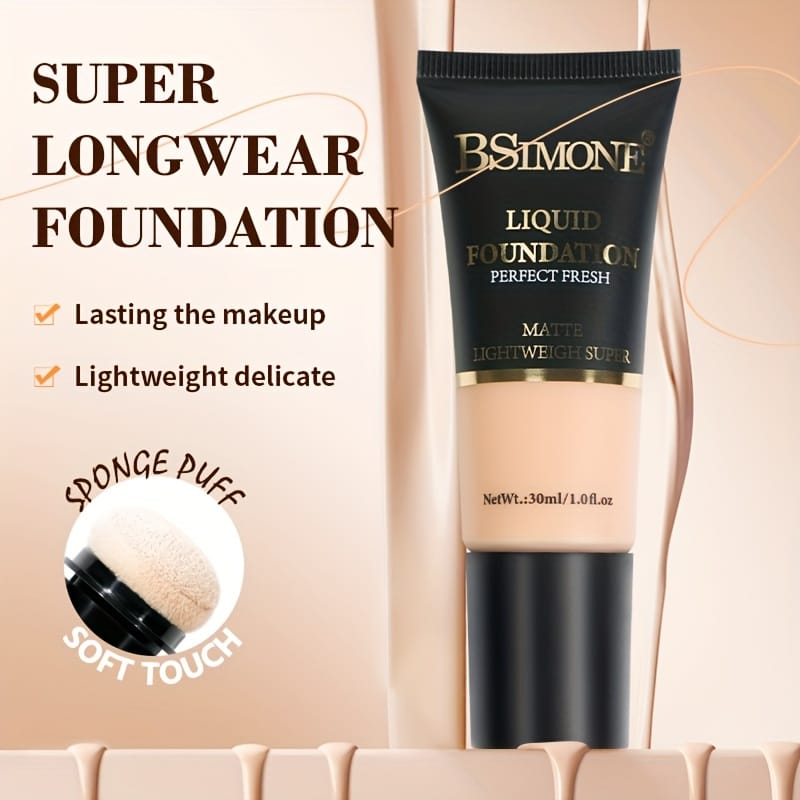 jkthpu-45 Bsimone 6 Color Foundation Set - Long Lasting