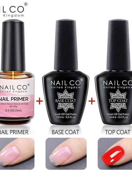 KissICON BTP KissIcon Nailco 15ml Top Coat Base Coat Gel
