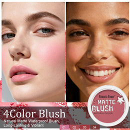 KissICON Buildable 4shade Matte Blush Waterproof Longlasting