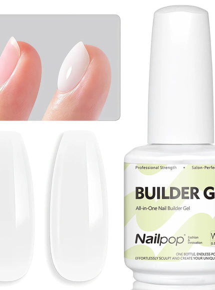 KissICON Builder Gel WHITE KissIcon Nailpop Builder Gel Nail Polish 15ml -