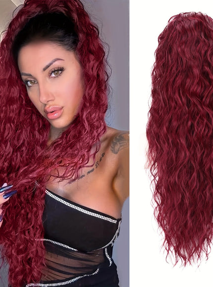 KissICON Burgundy / 26inch KissIcon KooKaStyle Ponytail Extension 26 Inch - Drawstring