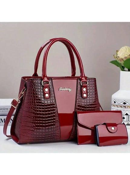 KissICON Burgundy Mid Popular Foreign Trade Shoulder Crossbody