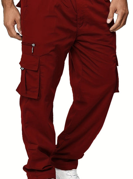 KissICON Burgundy / UK 34 Vintage Thick Cargo Pants City Walks  Outdoor Adventures