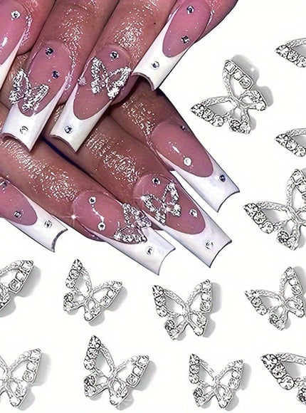 KissICON 💋 Butterfly Nail Charms 3D Gems - Shimmering