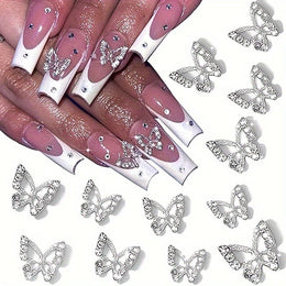 KissICON 💋 Butterfly Nail Charms 3D Gems - Shimmering