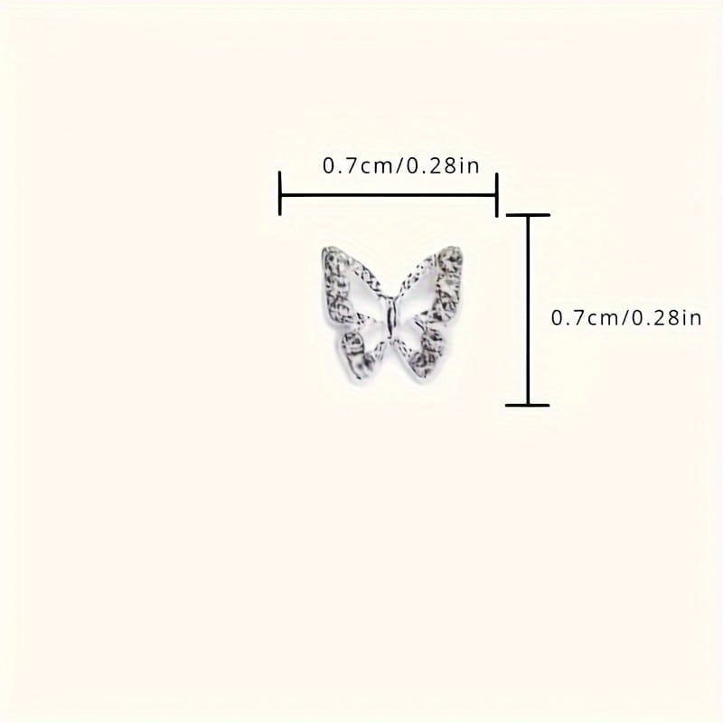 KissICON 💋 Butterfly Nail Charms 3D Gems - Shimmering