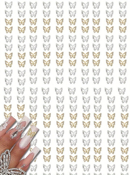 KissICON 💋 Butterfly Nail Charms 3D Gems - Shimmering
