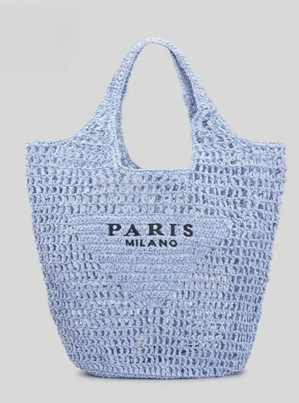 KissICON Bz-801-2 Hot-selling Hand-woven Women's Handbag – Letter Embroidery