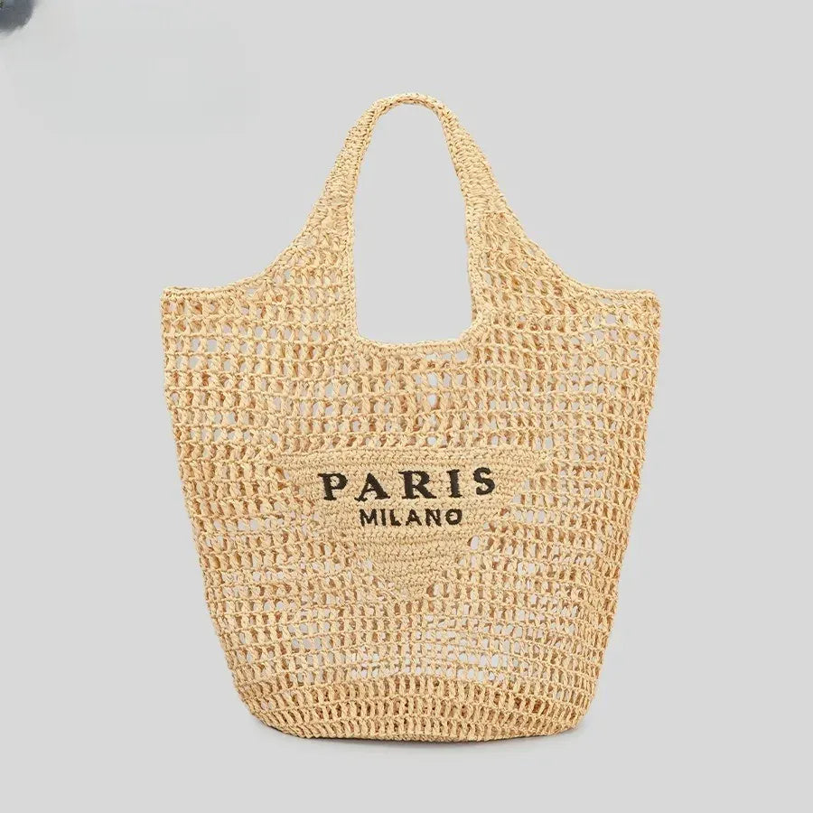 KissICON Bz-801-3 Hot-selling Hand-woven Women's Handbag – Letter Embroidery