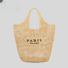 KissICON Bz-801-3 Hot-selling Hand-woven Women's Handbag – Letter Embroidery