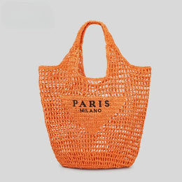 KissICON Bz-801-4 Hot-selling Hand-woven Women's Handbag – Letter Embroidery