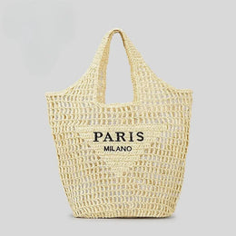 KissICON Bz-801-8 Hot-selling Hand-woven Women's Handbag – Letter Embroidery