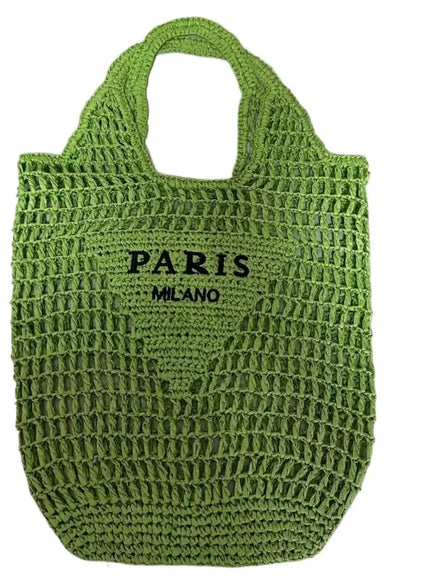 KissICON Bz-801-9 Hot-selling Hand-woven Women's Handbag – Letter Embroidery