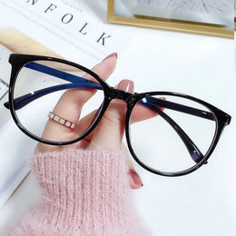 KissICON C-Black Large Square Frame Anti-Blue Light Glasses Fashion Retro Men Women Computer Goggles Reading Eyeglasses Optical Spectacle Eyewear