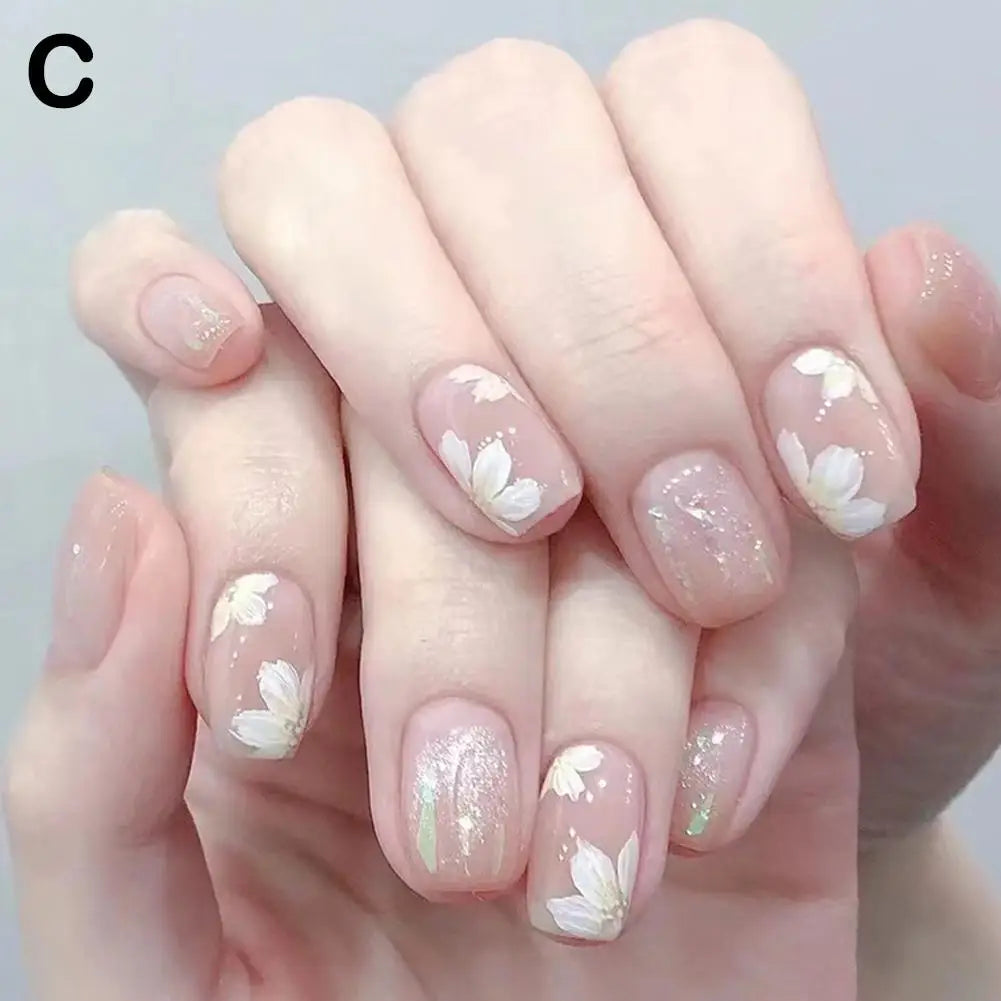 KissICON C 💋 False Nails Kit With Jelly Glue Press