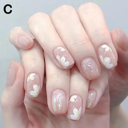 KissICON C 💋 False Nails Kit With Jelly Glue Press