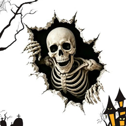 KissICON C Halloween Break in 3D Wall Decals - Spooky Themed 3D Wall Stickers for Home Decorations