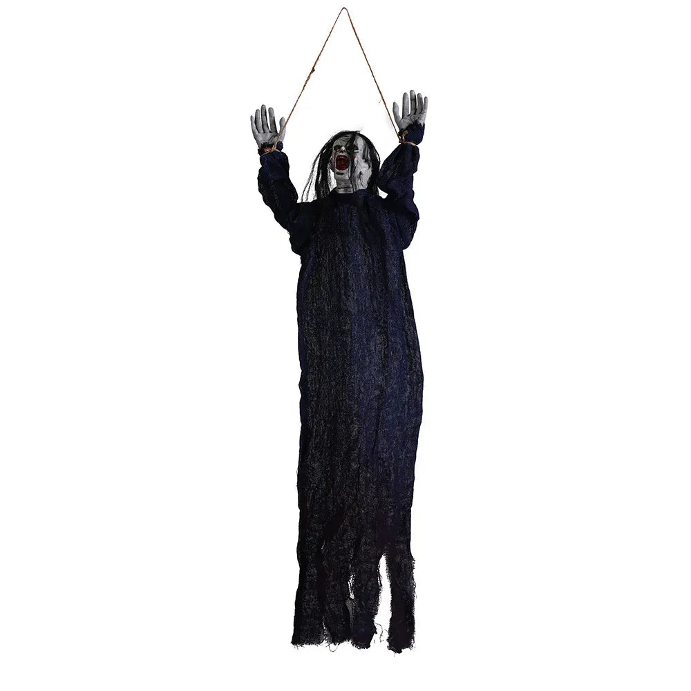 KissICON C Halloween Hanging Ghost Spooky Skeletons Decor Supplies, Creepy Haunted House Flying  Decoration with Yard Tree Porch Décor