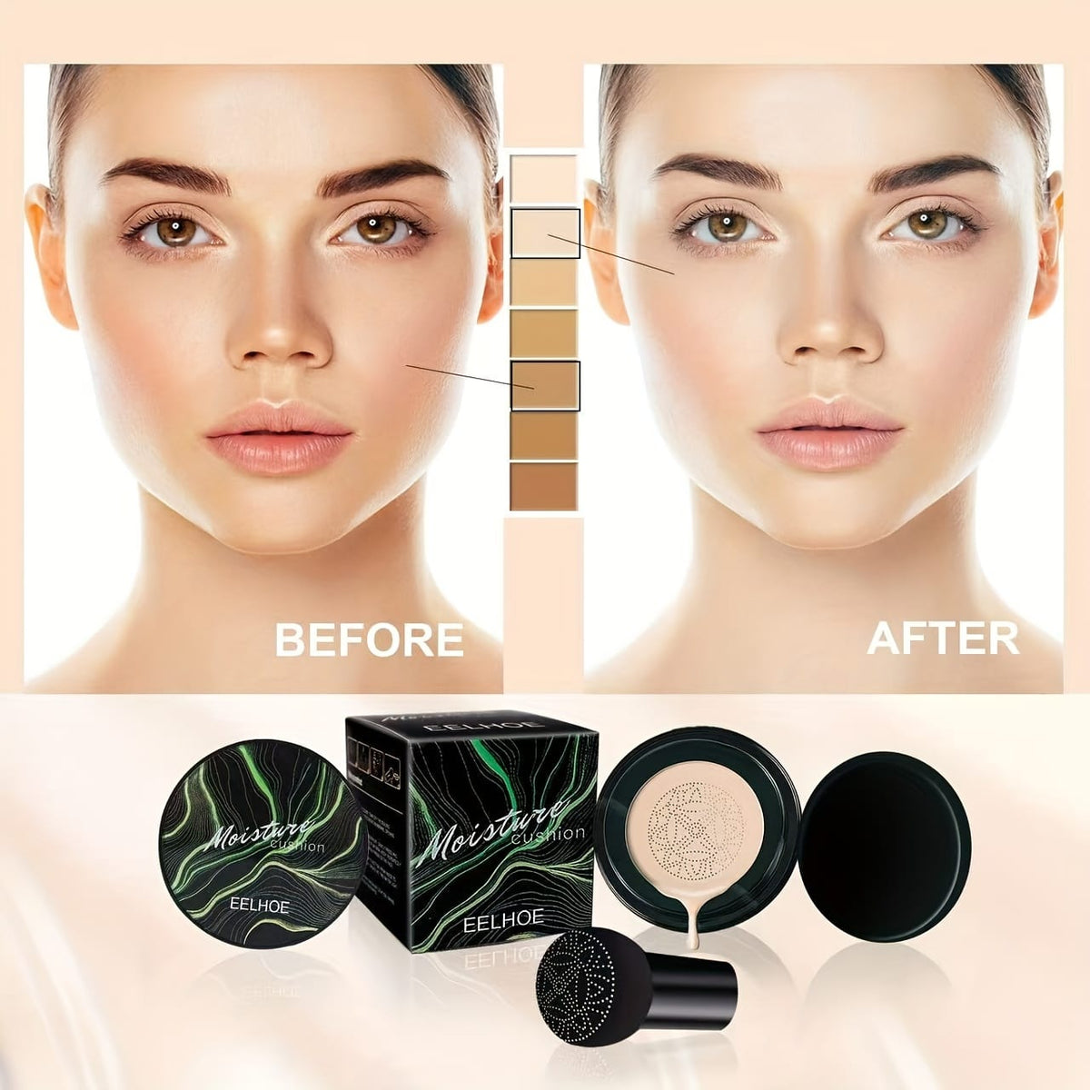 jkthpu-45 KissIcon Mushroom Head Air Cushion Concealer - Long