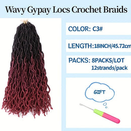 KissICON C3# / 18inch KissIcon 18 Inch Brown Goddess Faux Locs -