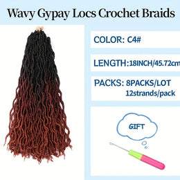KissICON C4# / 18inch KissIcon 18 Inch Brown Goddess Faux Locs -