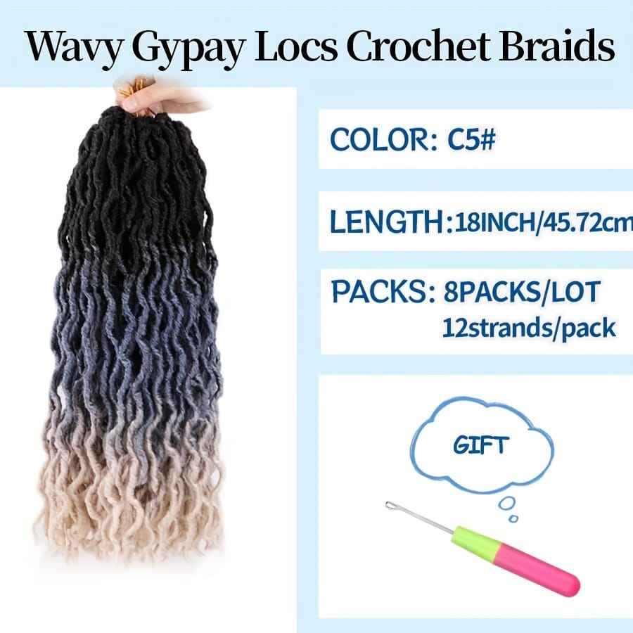 KissICON C5# / 18inch KissIcon 18 Inch Brown Goddess Faux Locs -