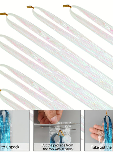 48 Inch Silvery Hair Tinsel Kit