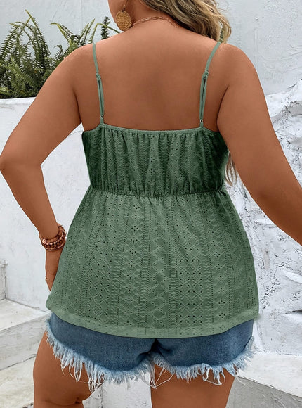 Women's Elegant Off-Shoulder Lace Trim Sleeveless Tank Top