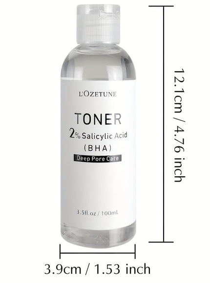 KissICON 2% Salicylic Acid Toner 100ml Lozetune Lightfriendly Porecleansing Travel Toner