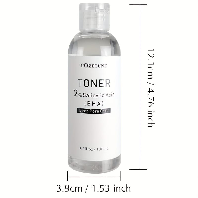 KissICON 2% Salicylic Acid Toner 100ml Lozetune Lightfriendly Porecleansing Travel Toner