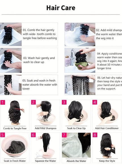 KissIcon Elegant Straight Human Hair Bundles - Double