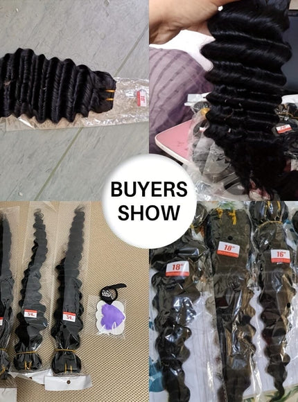 KissIcon Deep Wave Hair Bundles - Virgin Weaving