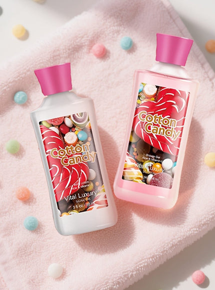 KissICON Candy / 2pcs Candy Spa Gift Set Cotton Candy Scent Bath