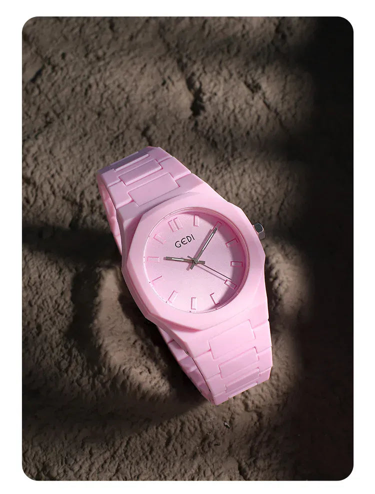 KissICON Candy Color Unisex Watch Waterproof Quartz Morandi Fashion