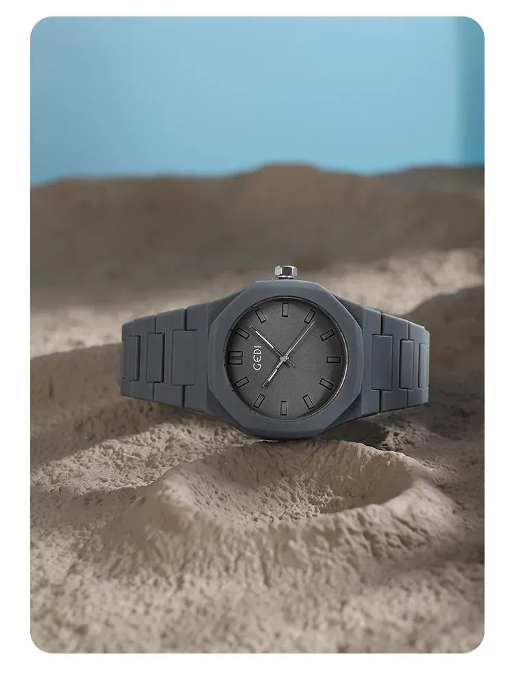 KissICON Candy Color Unisex Watch Waterproof Quartz Morandi Fashion