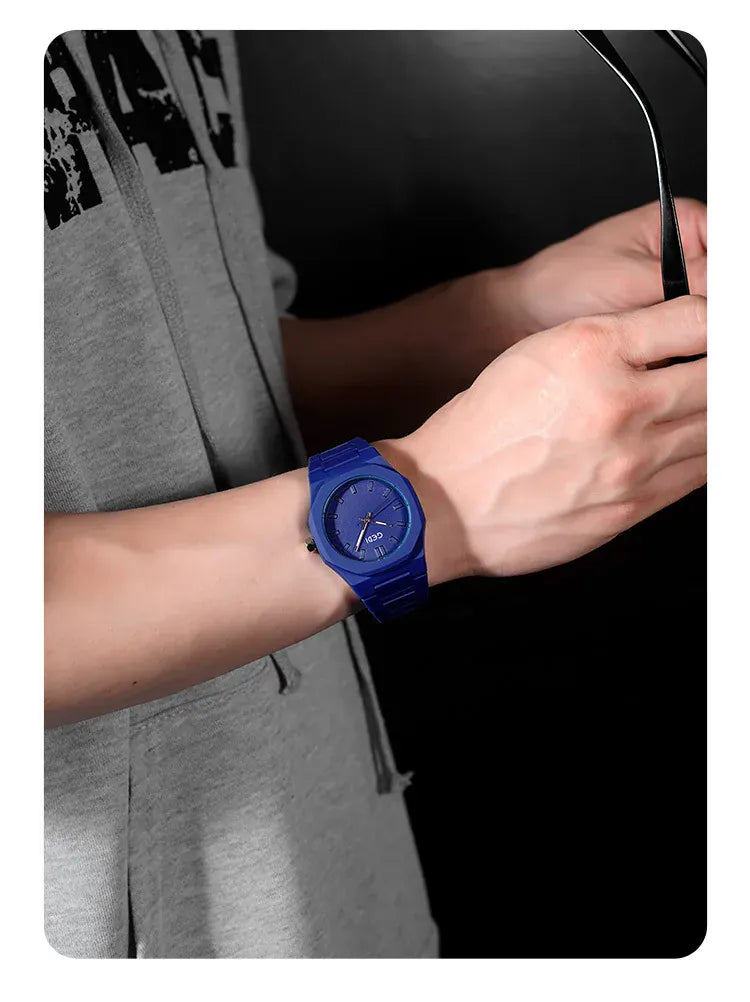 KissICON Candy Color Unisex Watch Waterproof Quartz Morandi Fashion