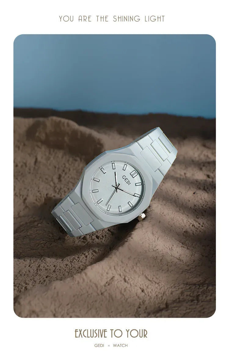 KissICON Candy Color Unisex Watch Waterproof Quartz Morandi Fashion