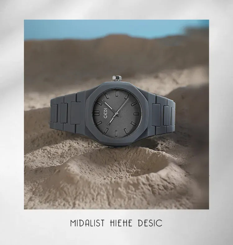 KissICON Candy Color Unisex Watch Waterproof Quartz Morandi Fashion