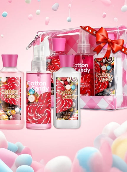 KissICON Candy Spa Gift Set Cotton Candy Scent Bath