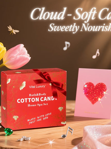 KissICON Candy Spa Gift Set Cotton Candy Scent Bath