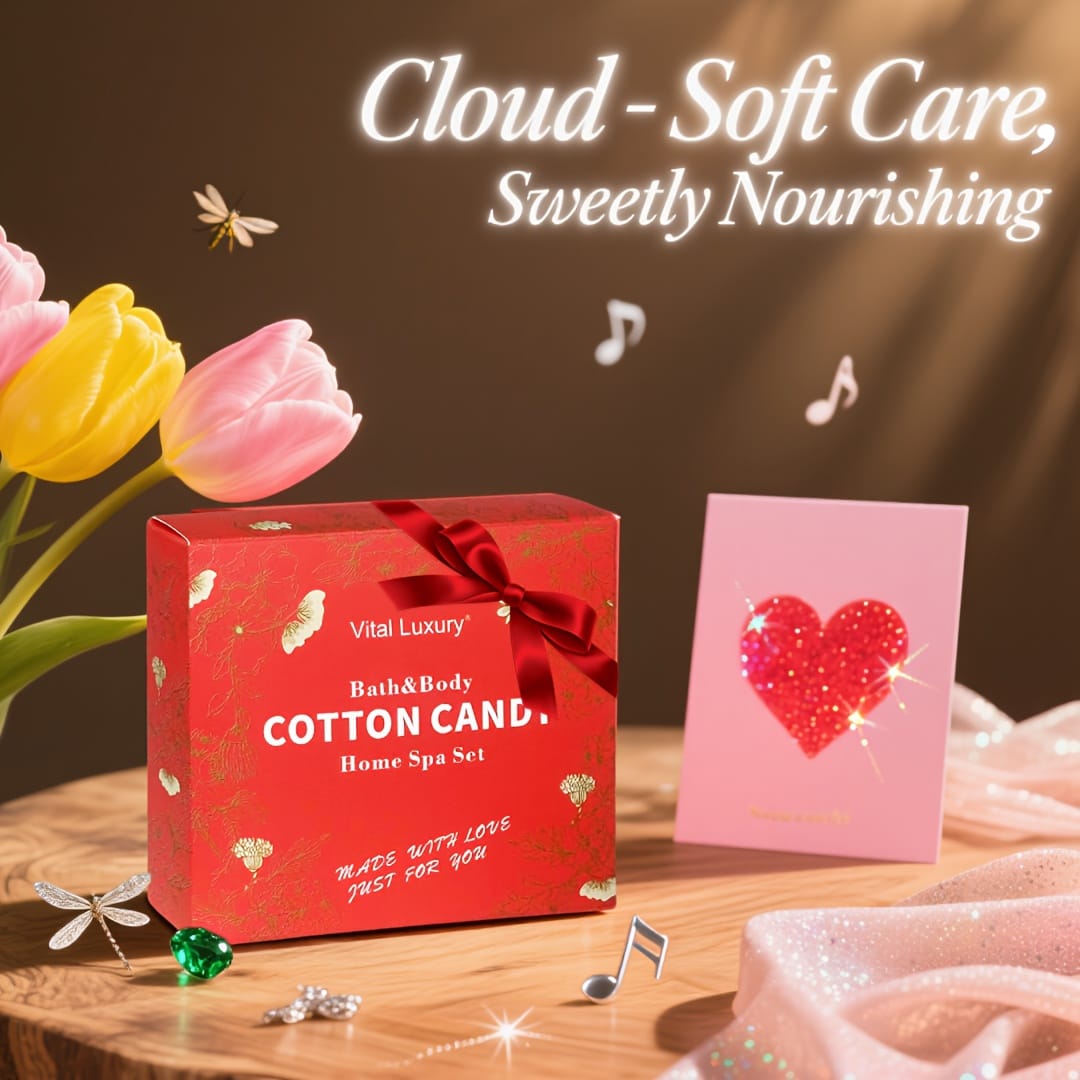 KissICON Candy Spa Gift Set Cotton Candy Scent Bath