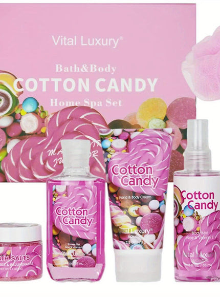 KissICON Candy Spa Gift Set Cotton Candy Scent Bath