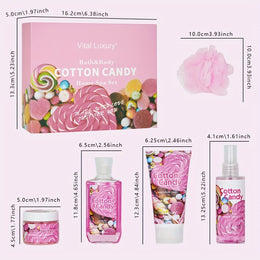 KissICON Candy Spa Gift Set Cotton Candy Scent Bath