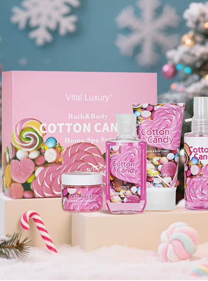 KissICON Candy Spa Gift Set Cotton Candy Scent Bath