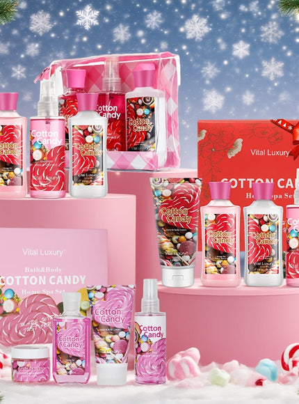 KissICON Candy Spa Gift Set Cotton Candy Scent Bath