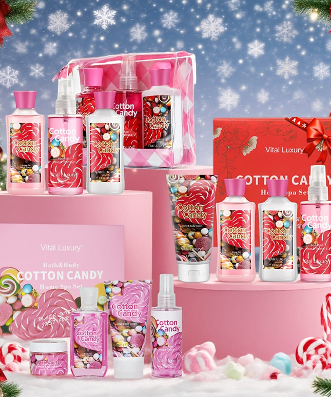 KissICON Candy Spa Gift Set Cotton Candy Scent Bath