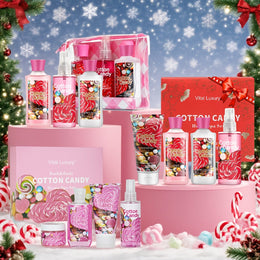 KissICON Candy Spa Gift Set Cotton Candy Scent Bath