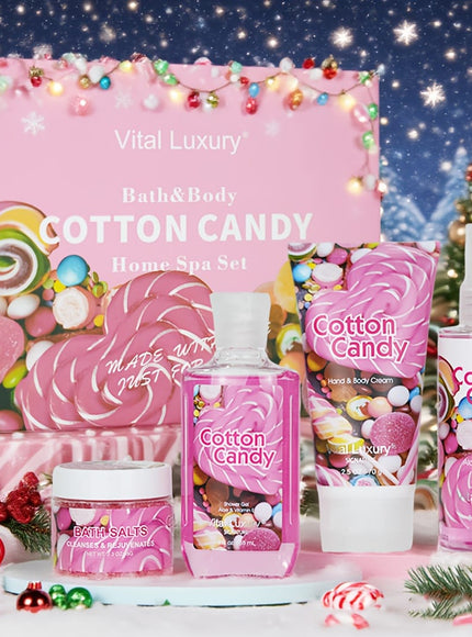 KissICON Candy Spa Gift Set Cotton Candy Scent Bath