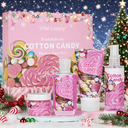 KissICON Candy Spa Gift Set Cotton Candy Scent Bath
